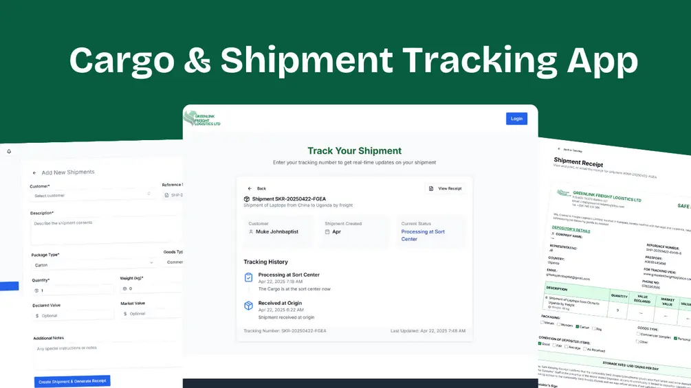 Cargo & Shipment Tracking App