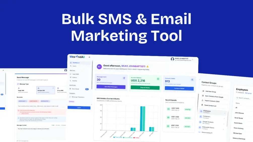 Bulk SMS & Email Marketing Tool